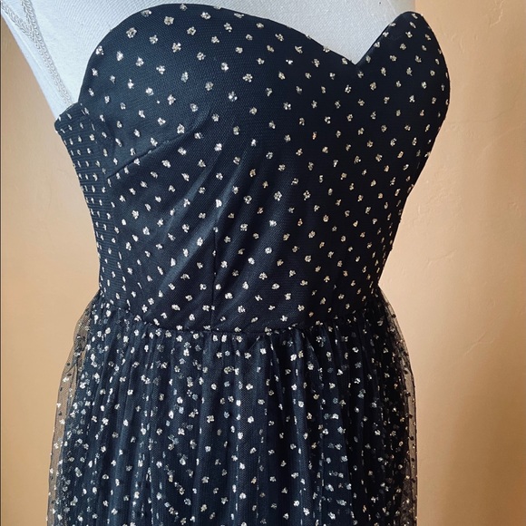 Windsor Long Black Strapless Prom Dress (M) NWOT - Picture 5 of 16